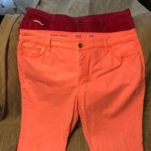 Neon Pink and Fuscia Plus Denim Lot